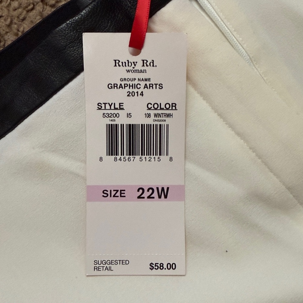 Ruby Rd. Classic White Pull-On Pants - Picture 4 of 5